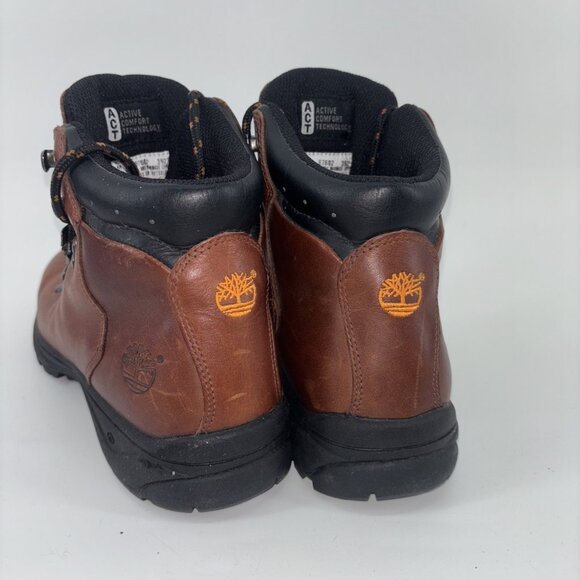 Timberland ACT Brown Leather Women's Gorge MPO Hiking Boots sz 10 Comfort - Picture 4 of 11